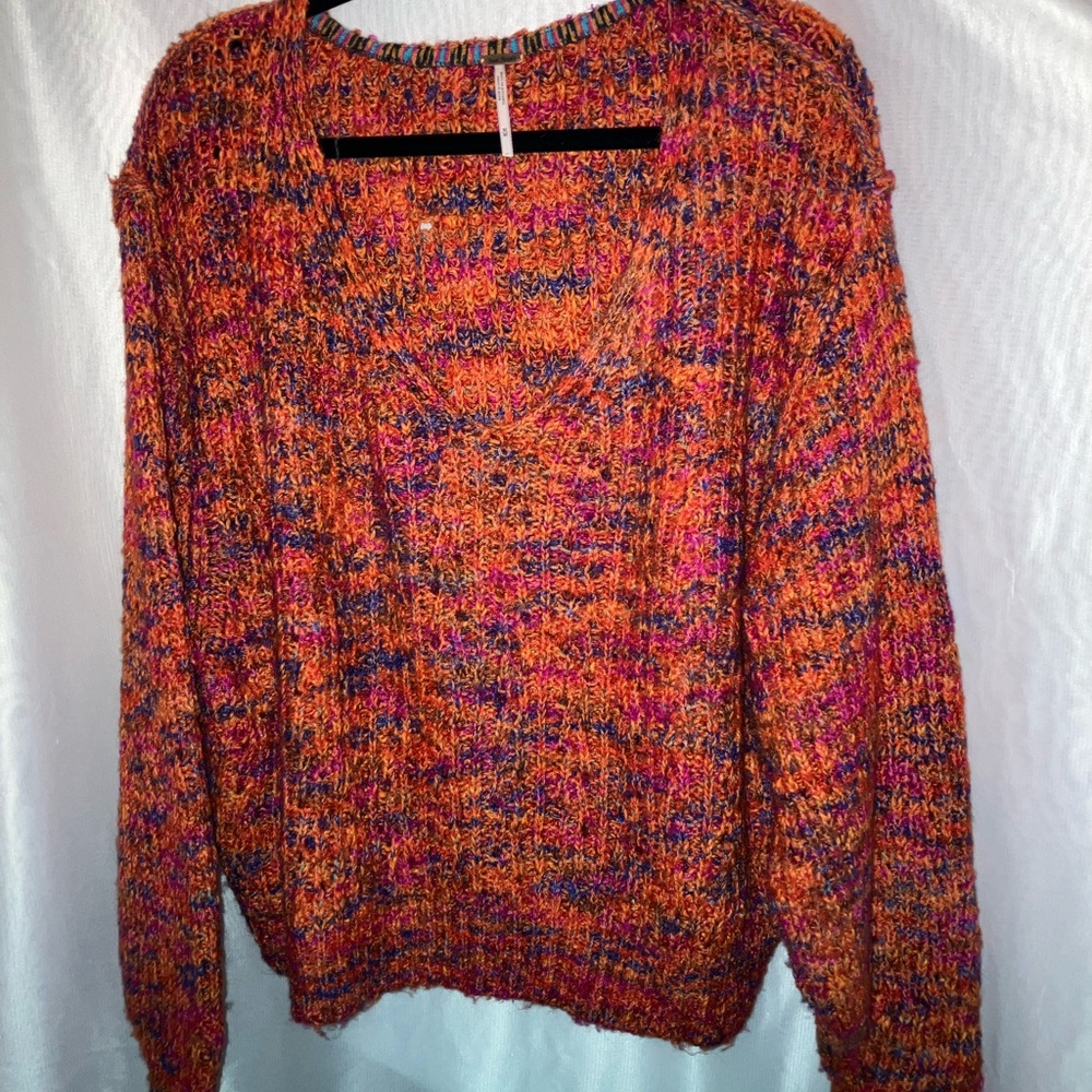 Free People Vibrant Knit Sweater